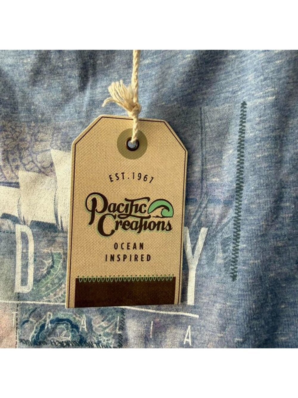Pacific Creations Blue Graphic Tee - Picture 3 of 7